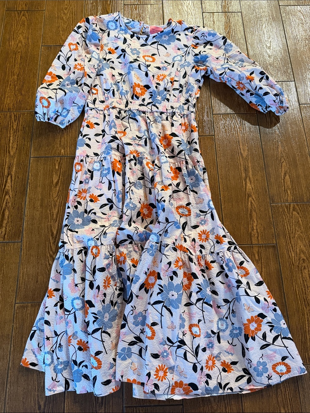 Kate Spade New York Garden Seersucker Dress Large - Picture 2 of 8